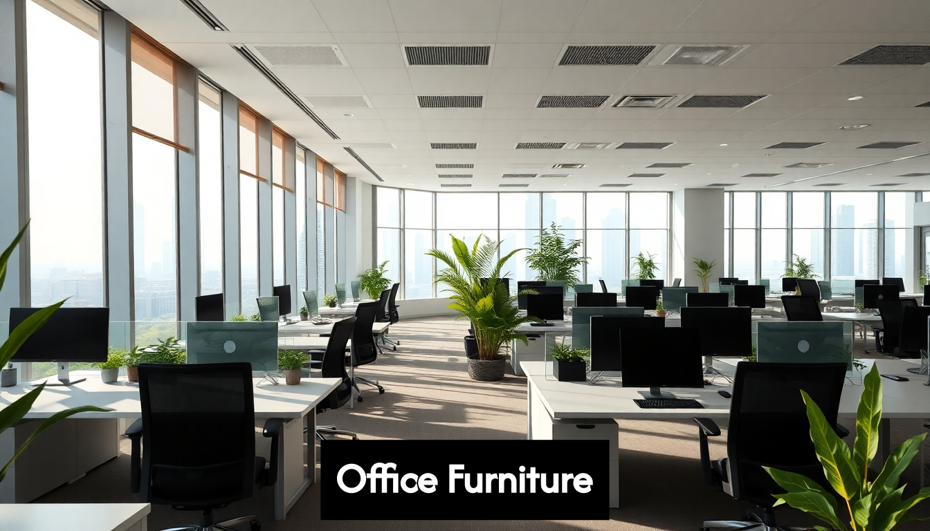 Contemporary Dubai office with modern workstations