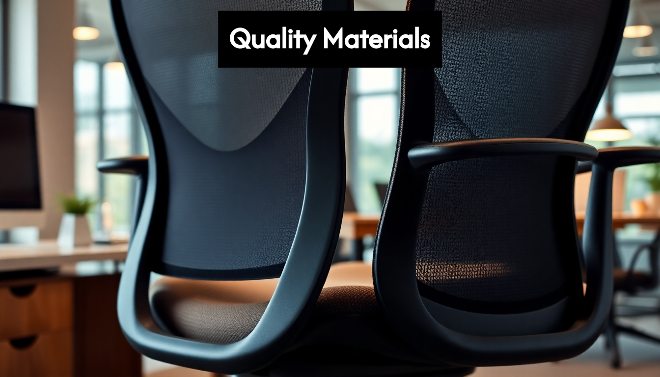Materials of ergonomic chair