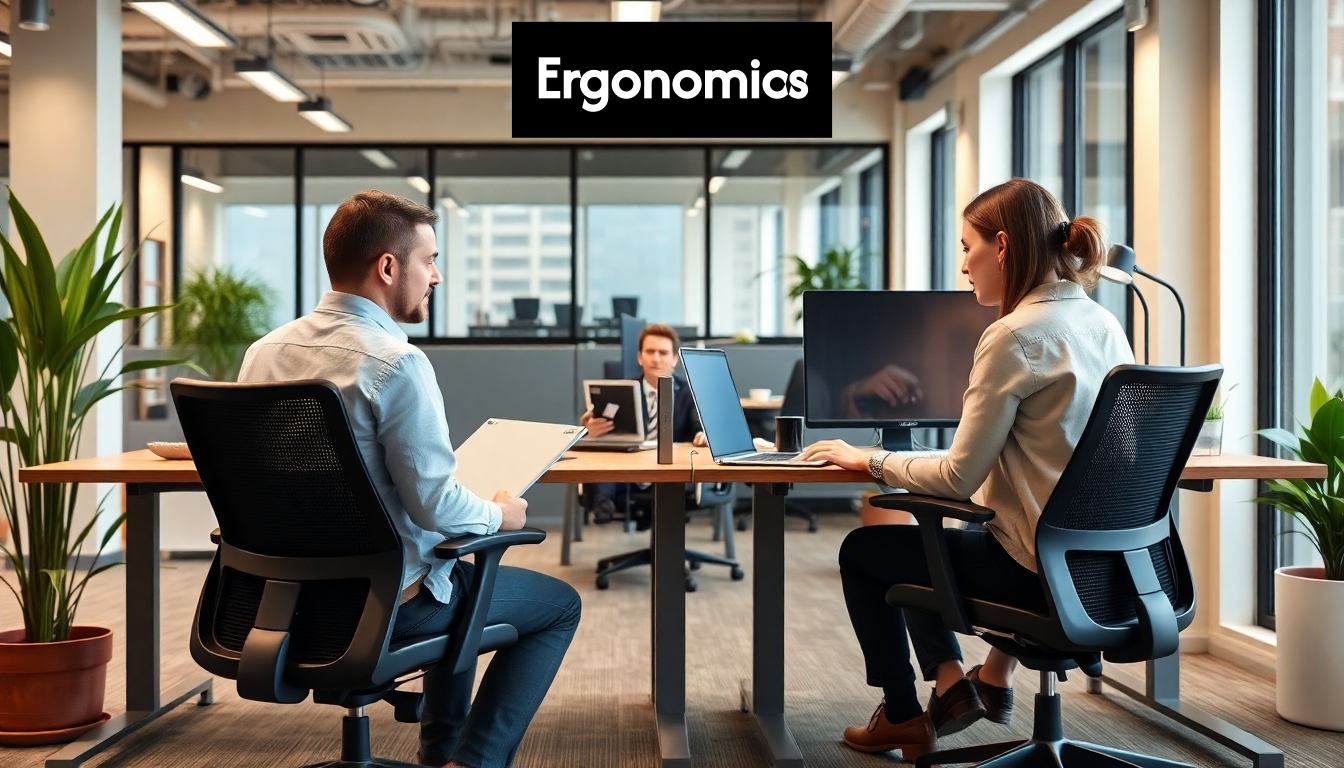 Ergonomic Dubai office with healthy workstation