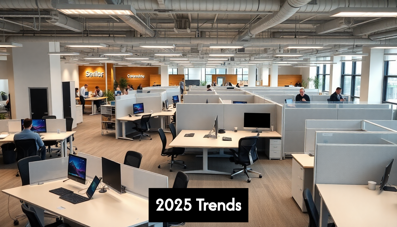 Flexible modular workspace with future-ready furniture