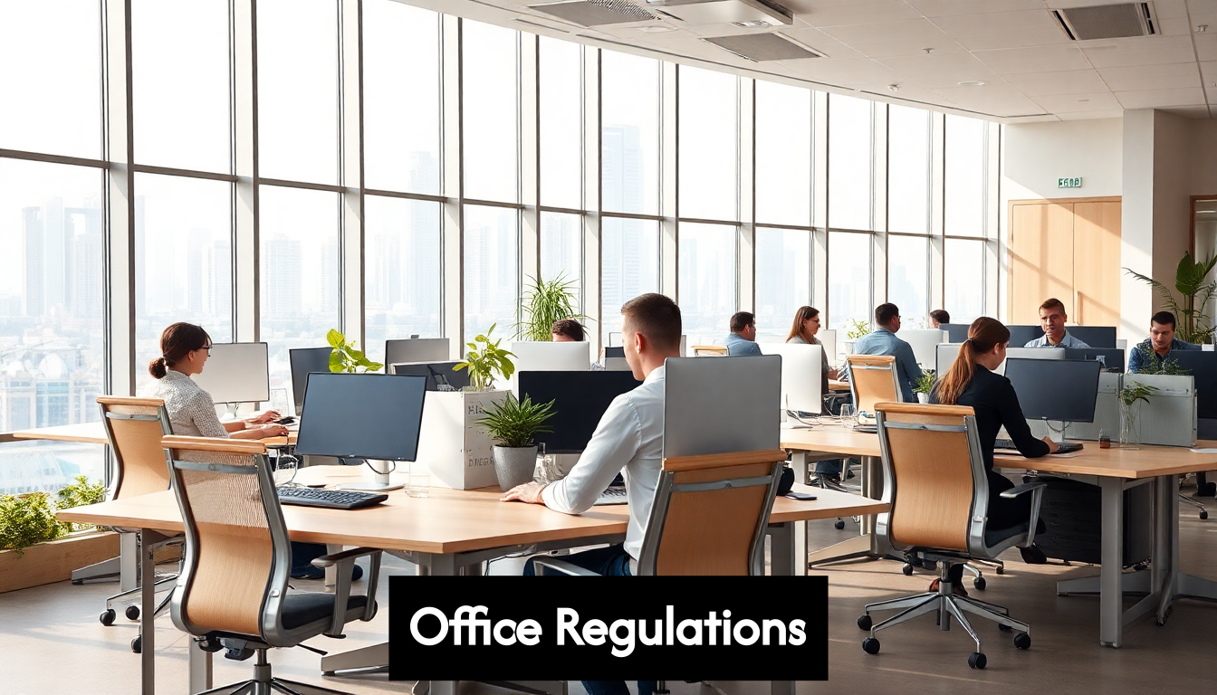 Modern Dubai office with sustainable furniture