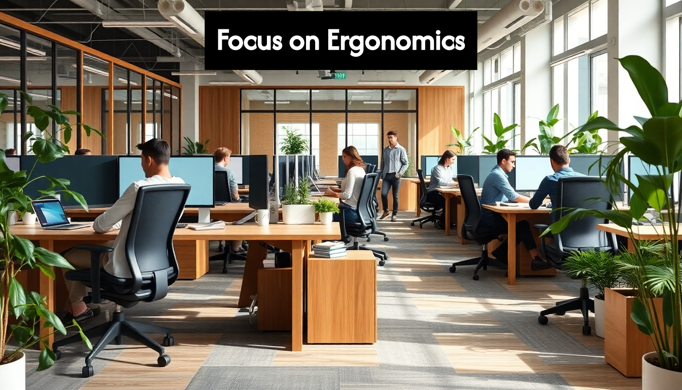 Ergonomic office with modern design