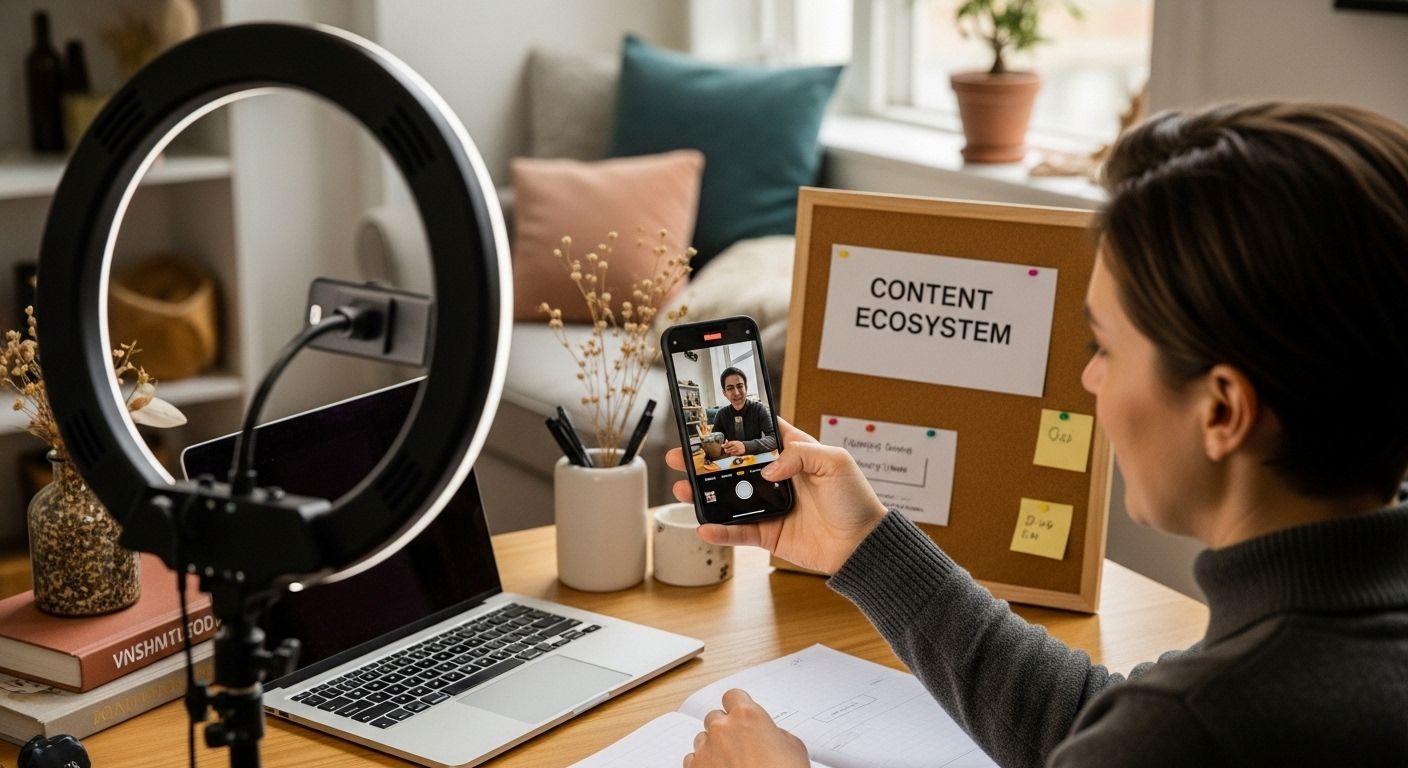 behind the scenes social content