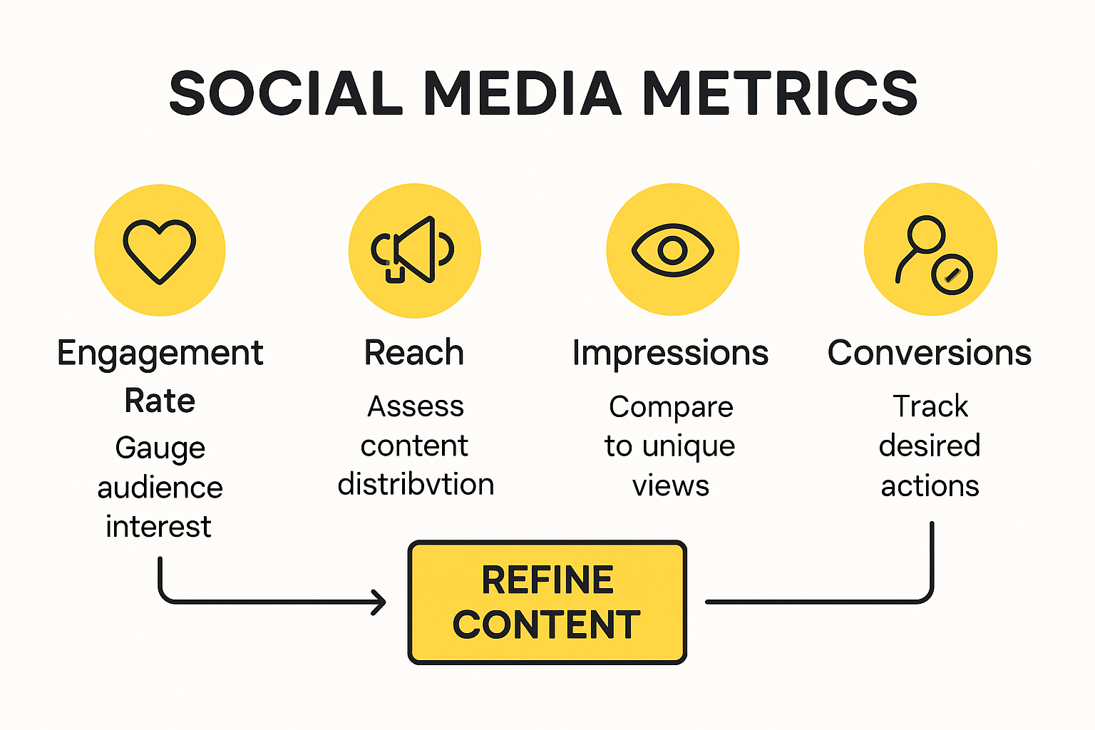 Infographic comparing social media performance metrics