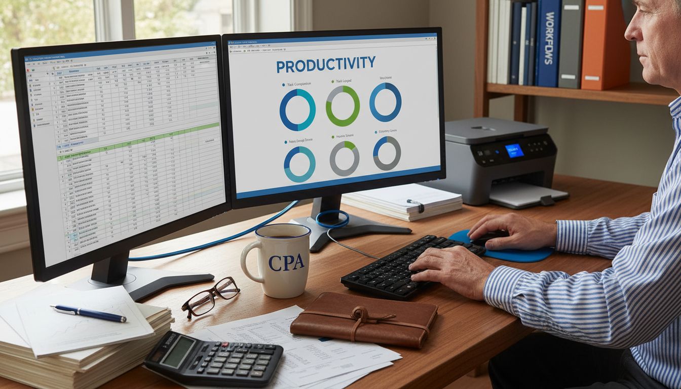 Business Automation Explained: Key Concepts And Benefits - Transform 42 Inc Accountant Desk With Automation Technology