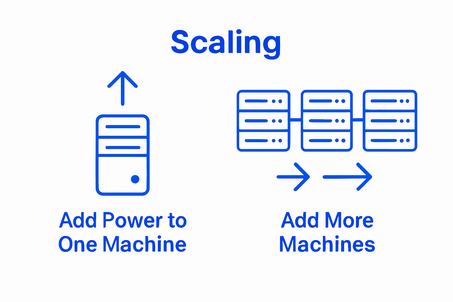 Scalability In Cloud Computing: Powering Firm Growth - Transform 42 Inc Infographic Comparing Vertical Horizontal Scaling