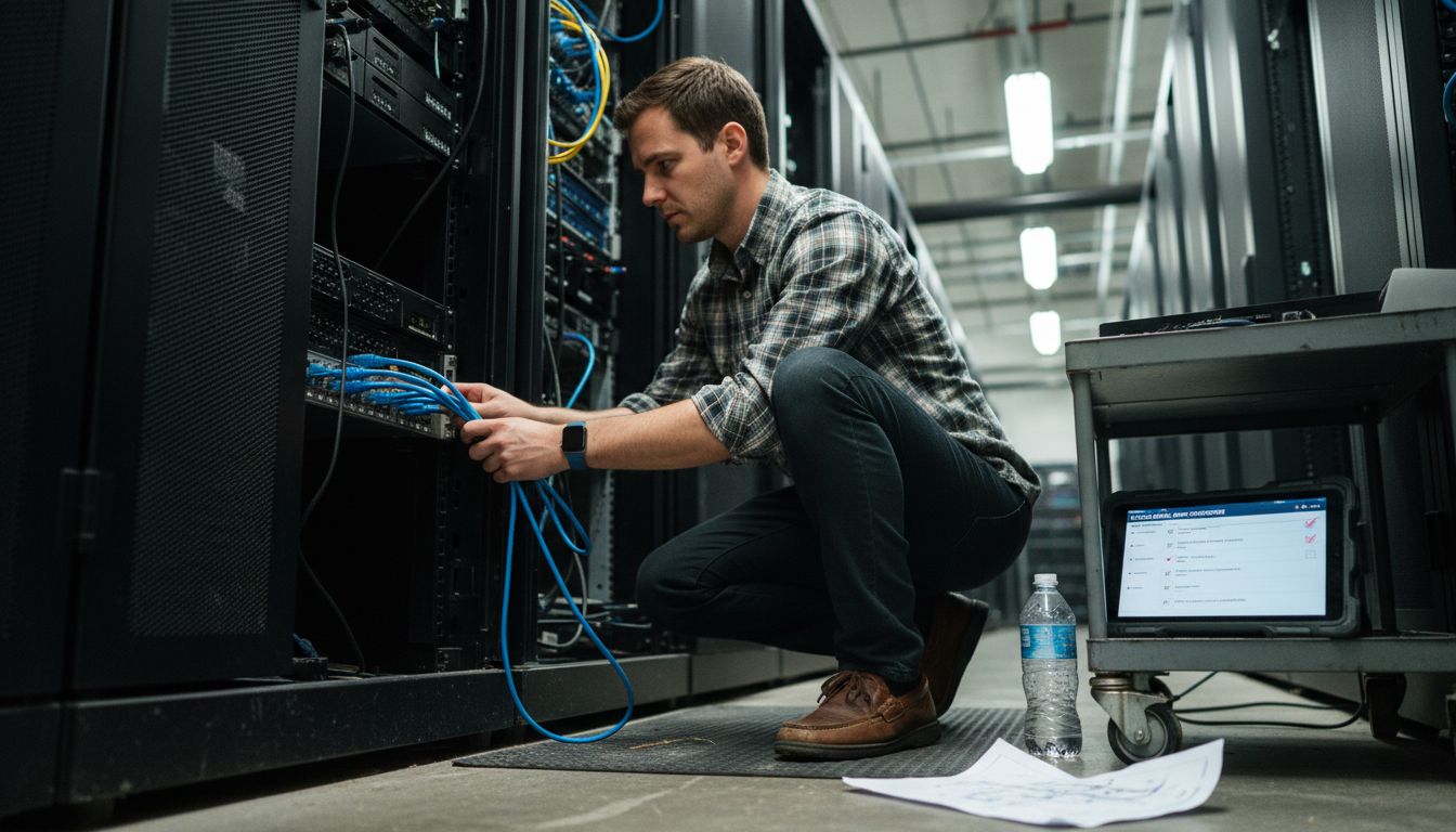 Digital Transformation: A Roadmap For Billion Dollar Organizations - Transform 42 Inc It Specialist Connecting Servers In Server Room