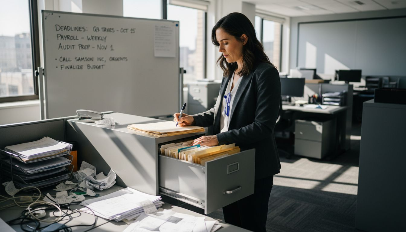 Data Analysis Procedure Example To Scale Your Cpa Firm - Transform 42 Inc Cpa Organizing Financial Files With Labeled Folders