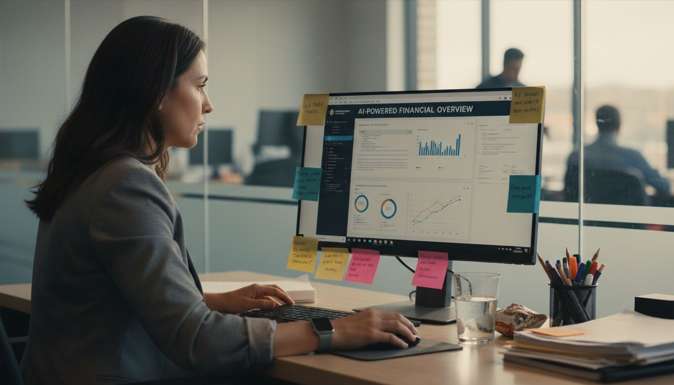 Technology Modernization Steps To Scale Cpa Firm Revenue - Transform 42 Inc Accountant Reviewing Ai Accounting Dashboard
