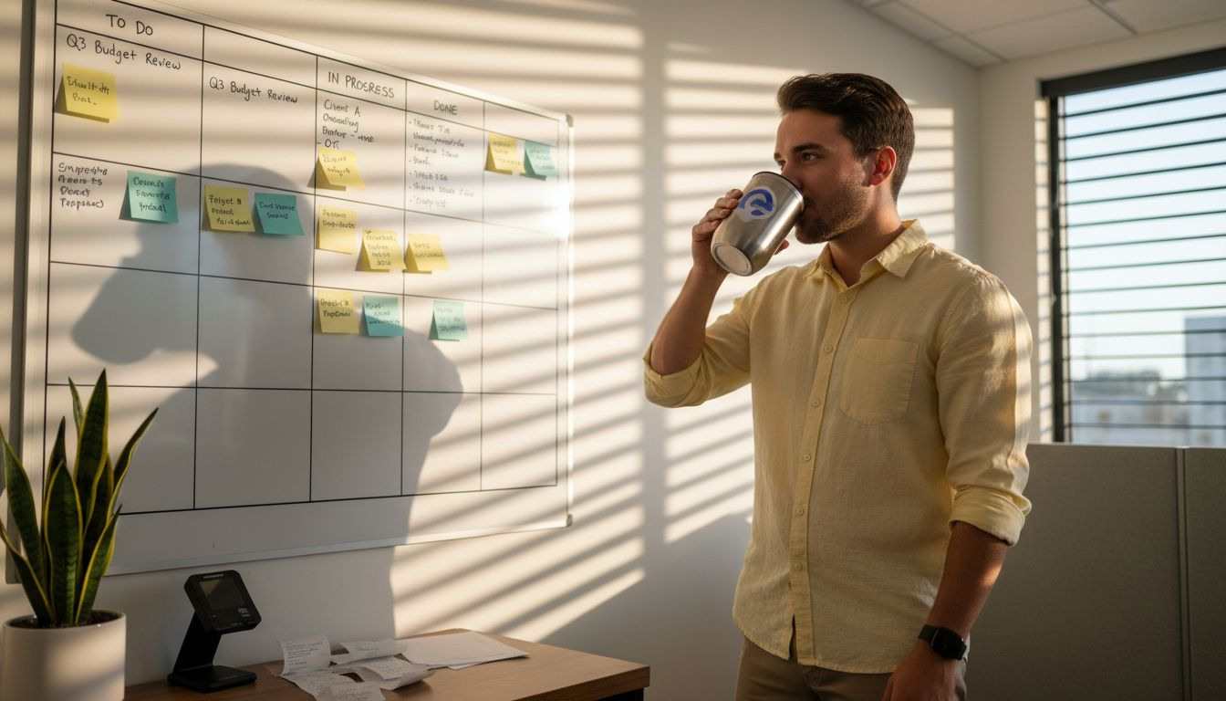 What Does Agile Mean For Miami Accountants? - Transform 42 Inc Accountant Managing Tasks On Office Scrum Board