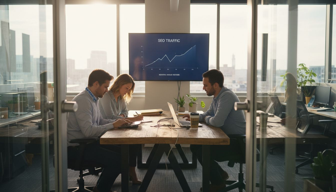 Digital Marketing Strategy: Transforming Miami Accountants - Transform 42 Inc Accounting Team Discussing Digital Strategy Together