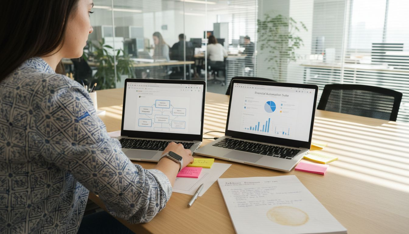 How To Automate Business Processes For Cpas In Miami - Transform 42 Inc Cpa Reviews Automation Tool Proposals At Meeting Table