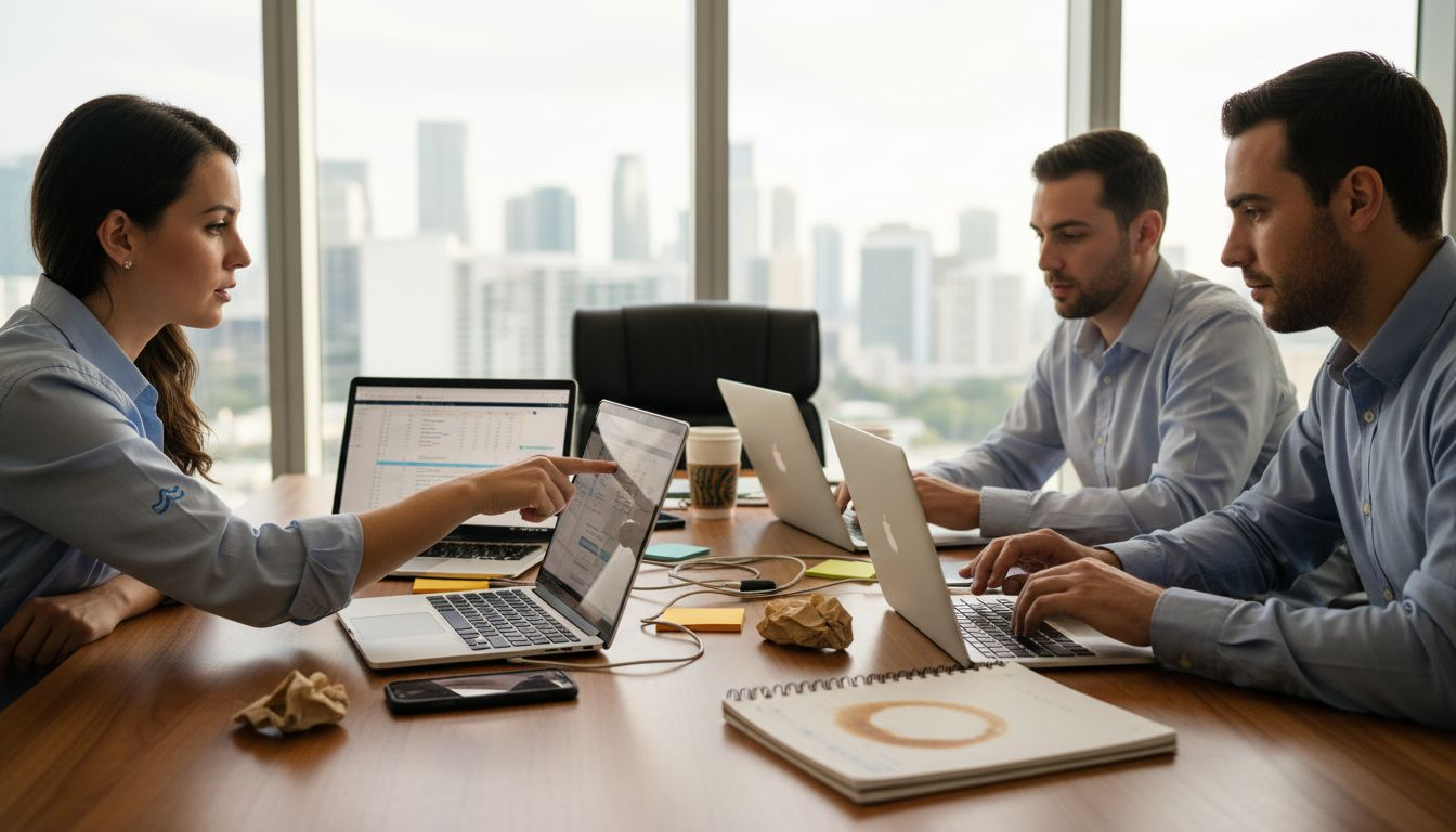 Cloud Technology: Transforming Miami Cpa Practices - Transform 42 Inc Cpa Team Collaborating With Cloud Software