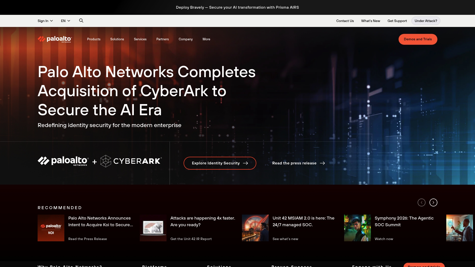 Top 7 Cyber Security Companies 2026 - Transform 42 Inc Product Screenshot