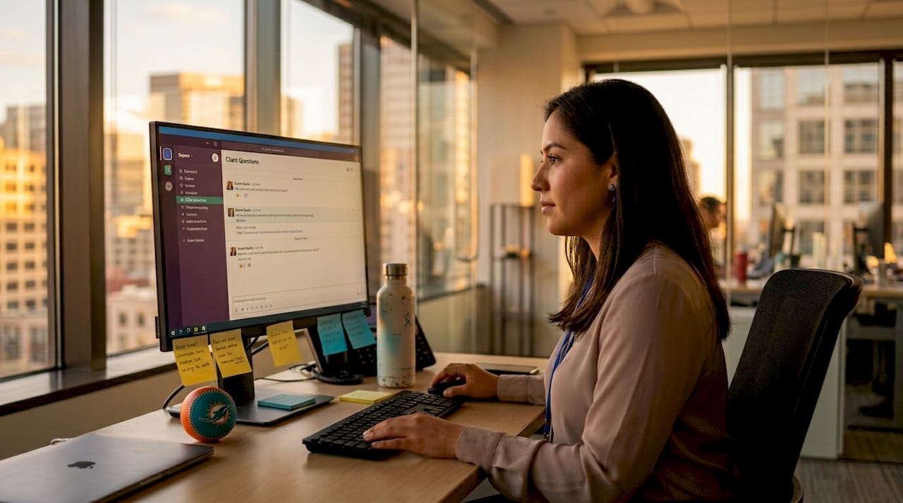 Top Digital Innovation Ideas For Miami Accountants In 2026 - Transform 42 Inc Accountant Reviewing Secure Client Messaging Platform