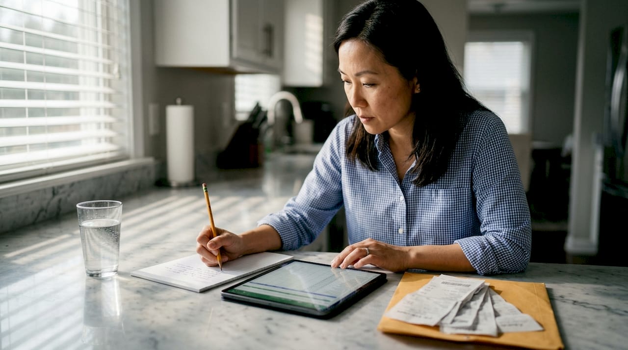 How Digital Operations Boost Efficiency For Accountants - Transform 42 Inc Accountant Automating Tasks At Kitchen Counter