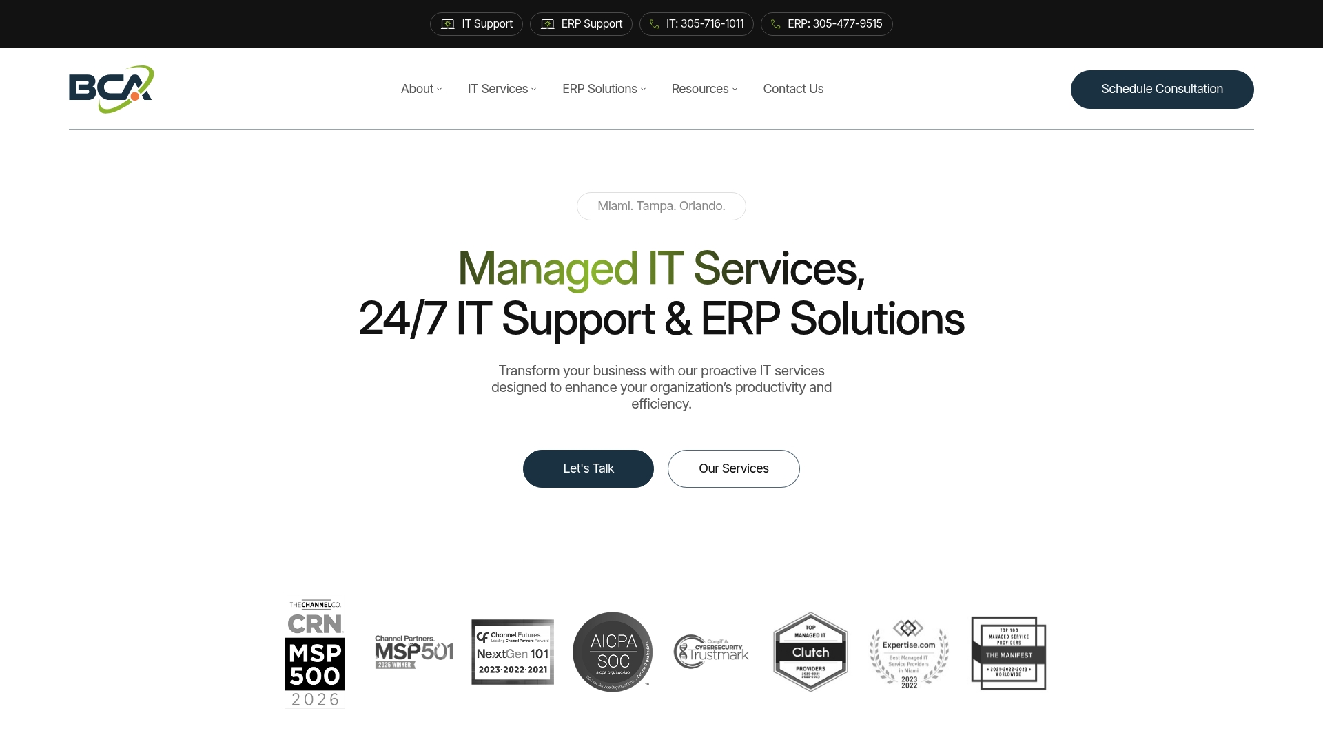 Top 6 It Support Companies 2026 - Transform 42 Inc Product Screenshot