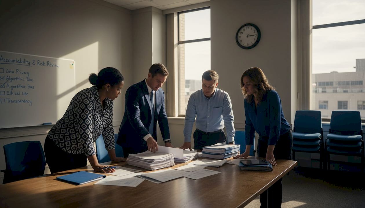Ai In Government: Boosting Efficiency And Public Trust - Transform 42 Inc Civil Servants Meet About Ai Policy In Boardroom