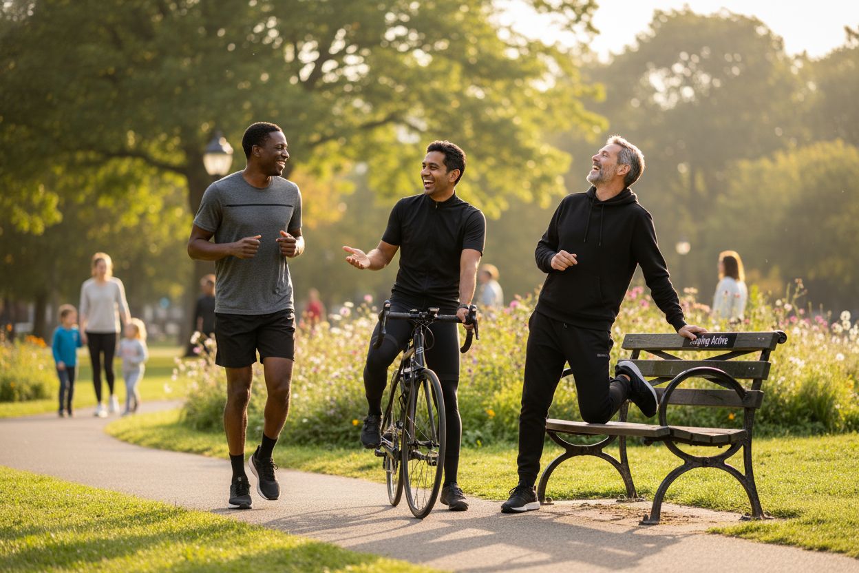 midlife men staying active