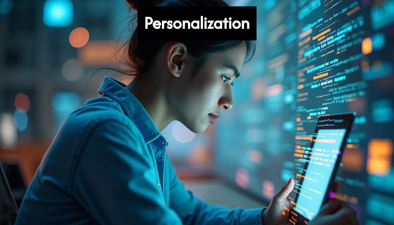 Abstract image of AI personalizing learning.