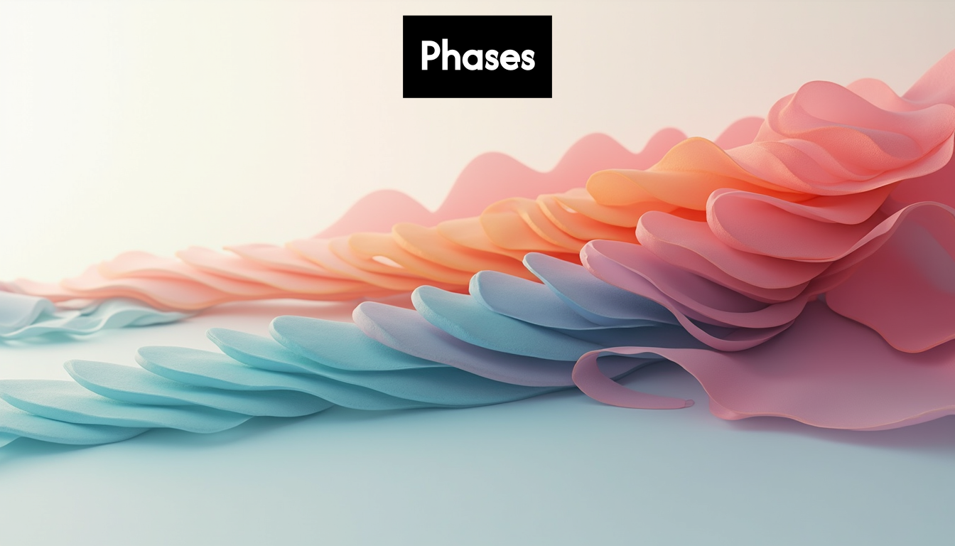 Abstract representation of evaluation steps or phases.