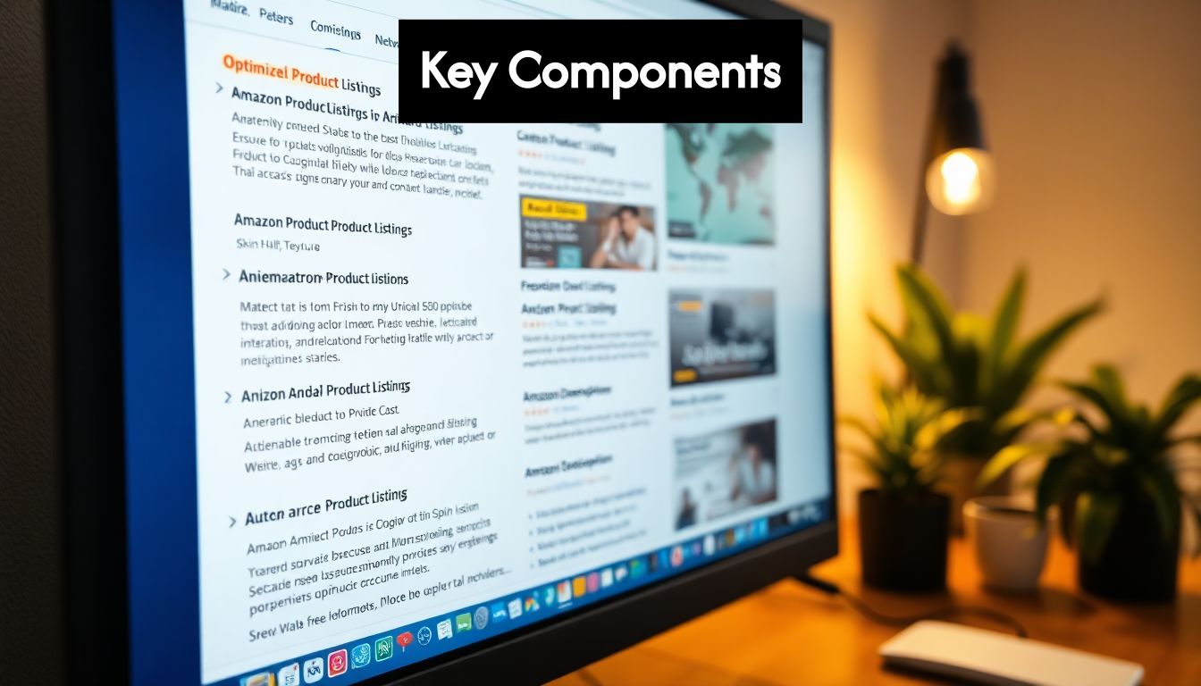 Optimized Amazon product listings