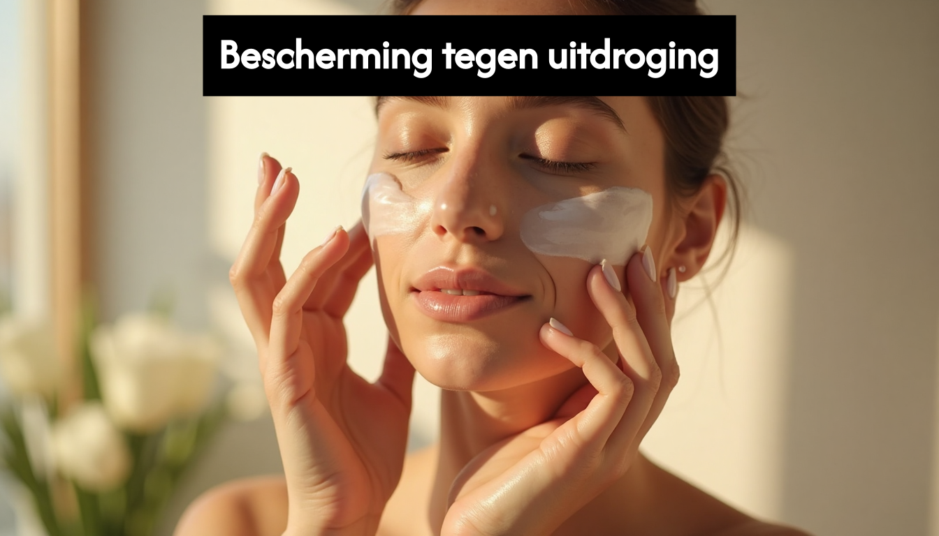 Applying moisturizer after cleansing skin