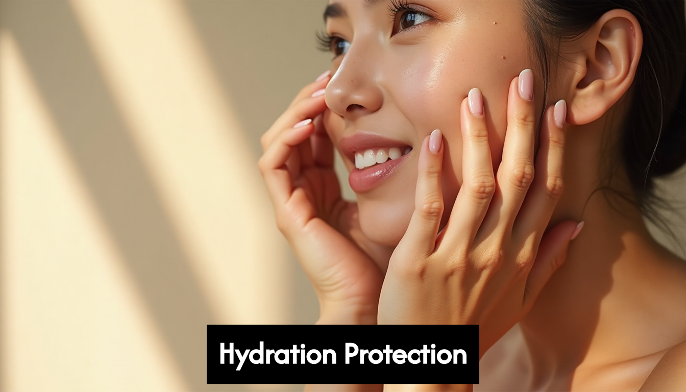 Applying moisturizer after cleansing skin