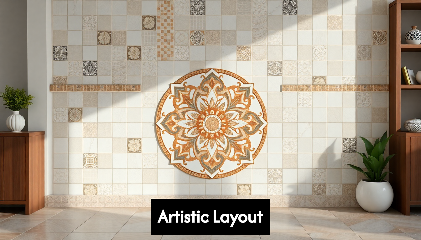Artistic tile layout