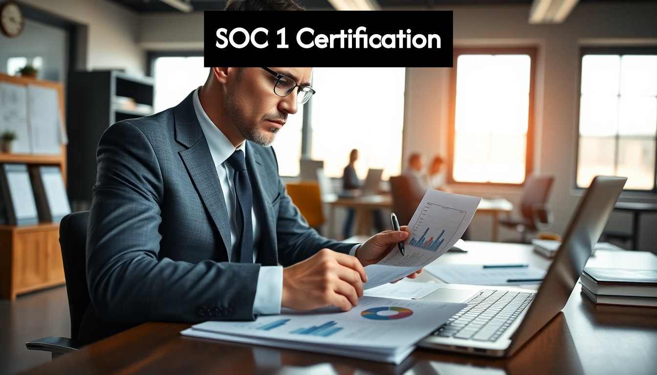 Auditor inspecting financial reports at desk