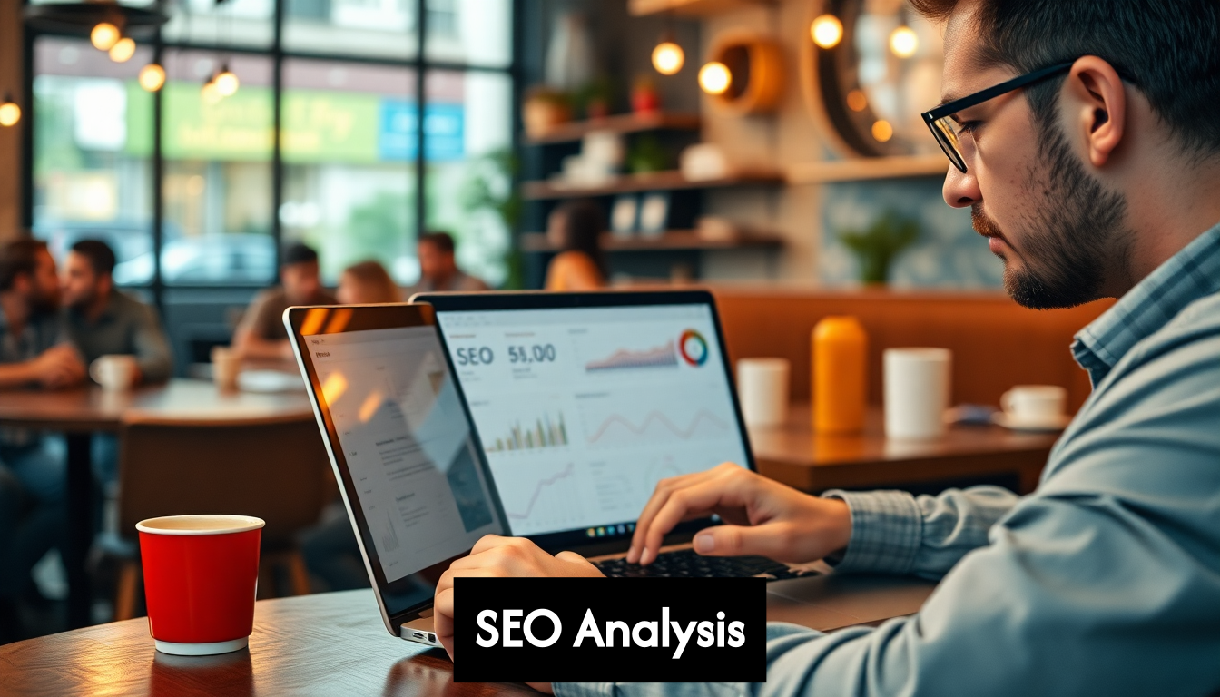 SEO expert analyzing data
