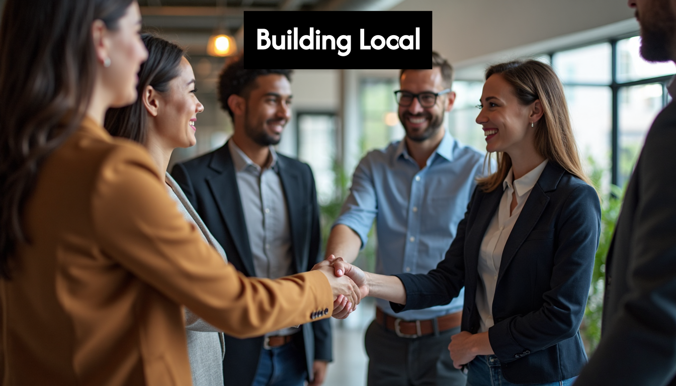 Business people networking and building connections.