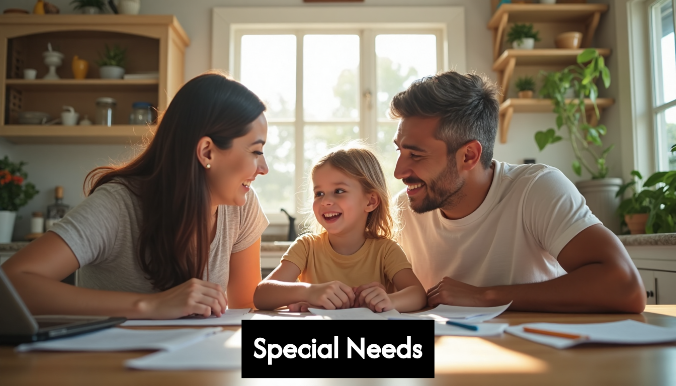 California family planning at kitchen table