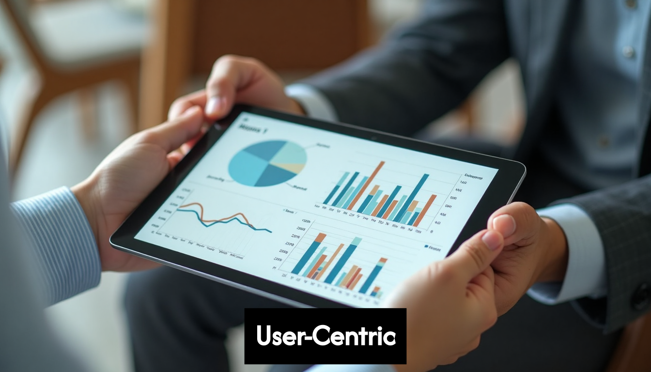 Chart showing user data trends for SEO strategy.