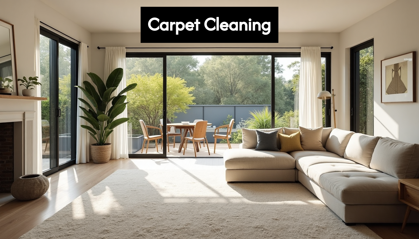 Clean carpet in sunlit Yarra Valley living room