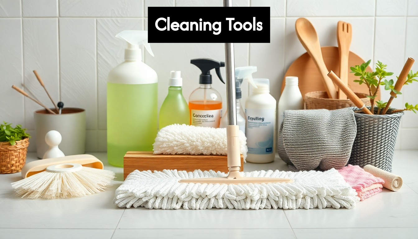 Cleaning tools for porcelain tiles