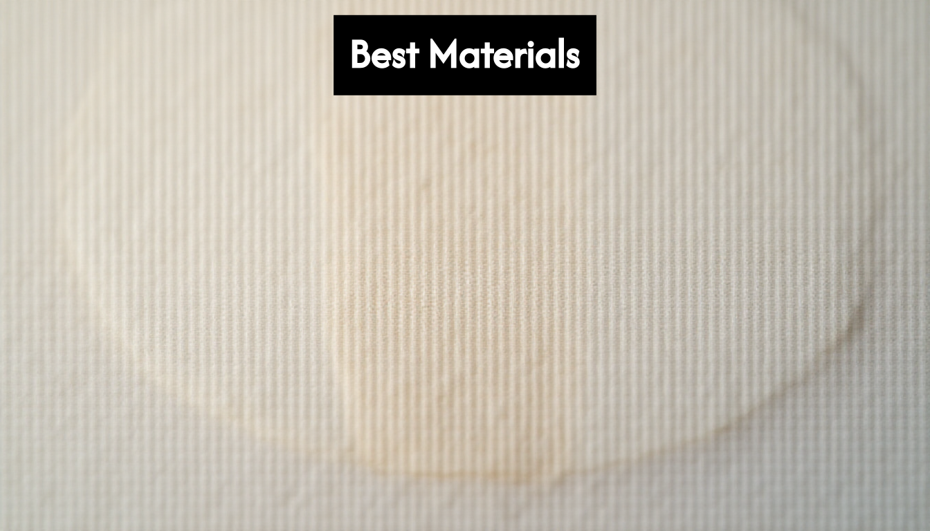 Close-up of various label material samples.