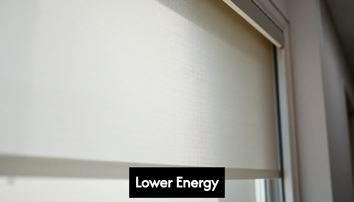 Closed outdoor blind blocking sunlight on a window.