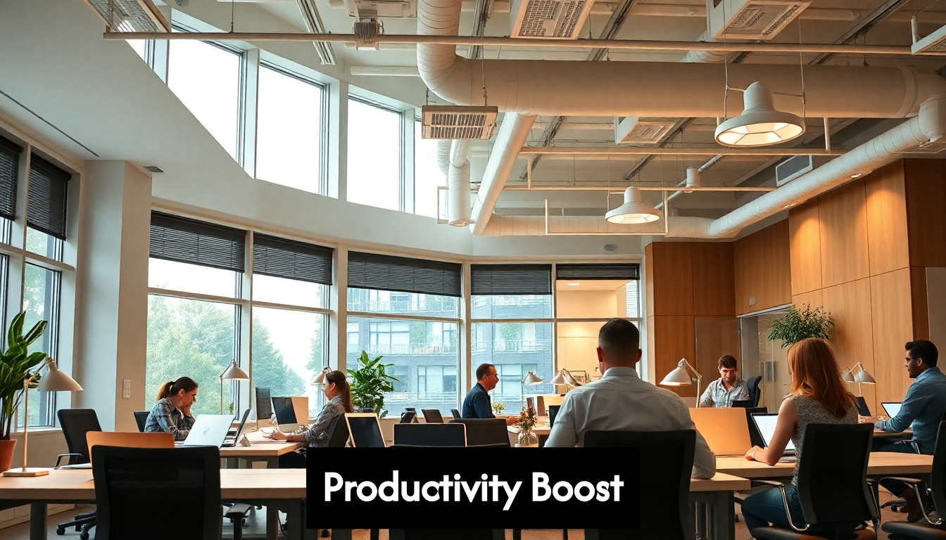 Collaborative workspace with natural and artificial light