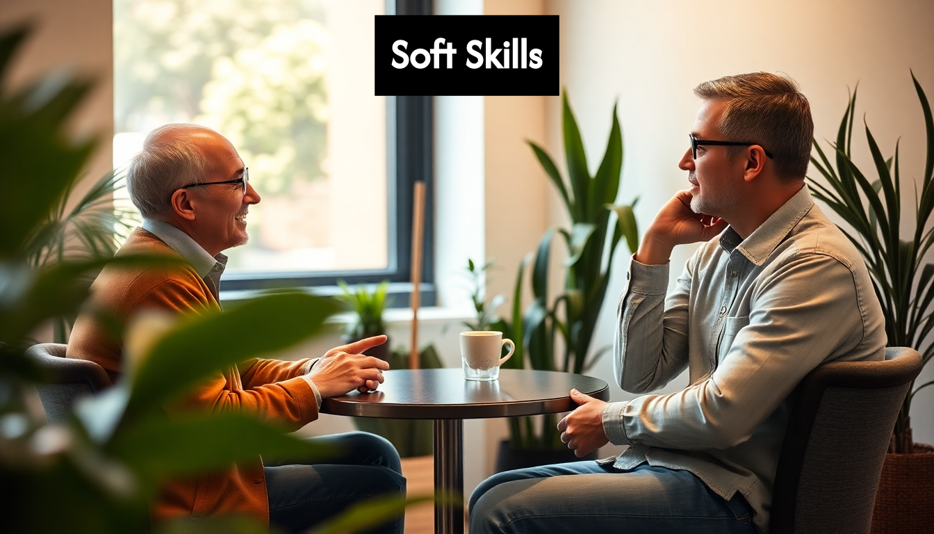 Colleagues engaged in attentive conversation