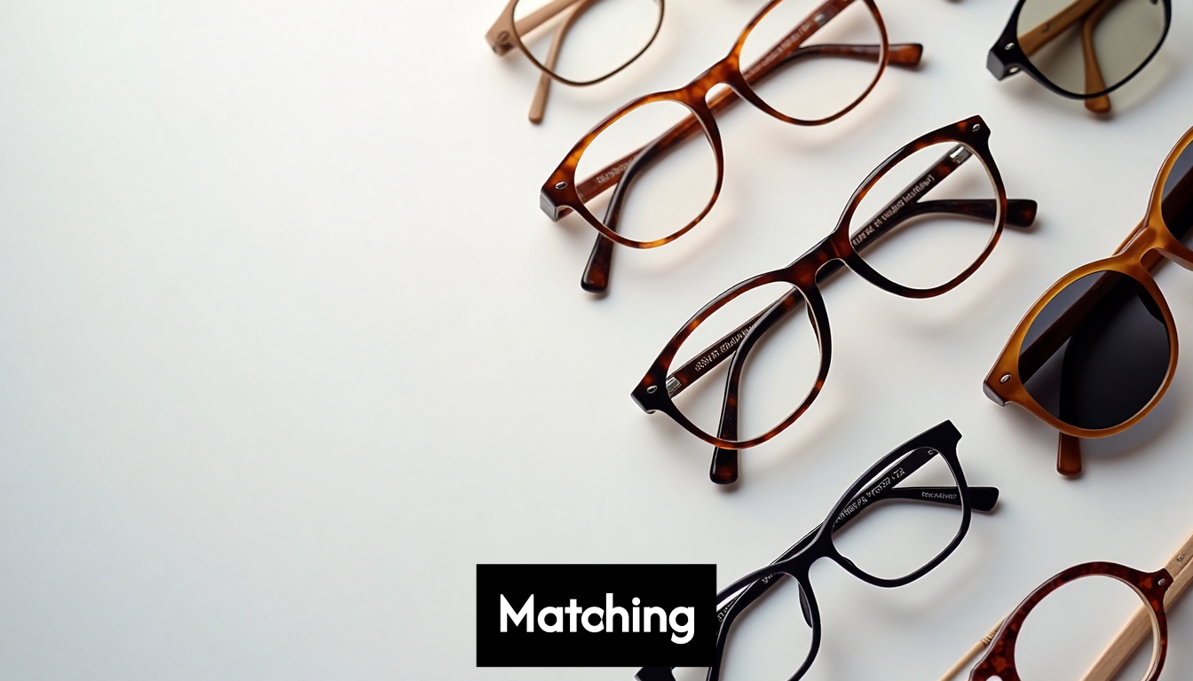 Collection of diverse eyewear frames on a table.