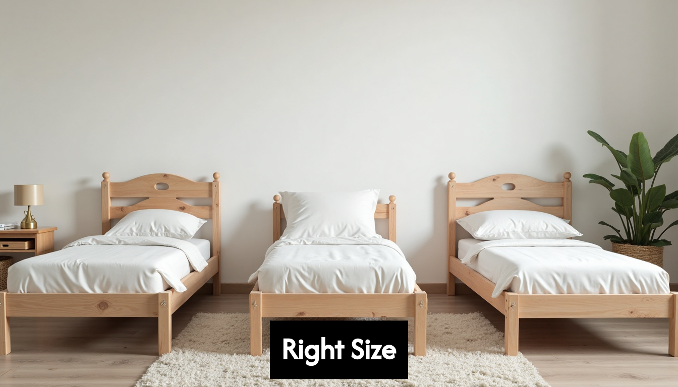 Comparison of child bed sizes.