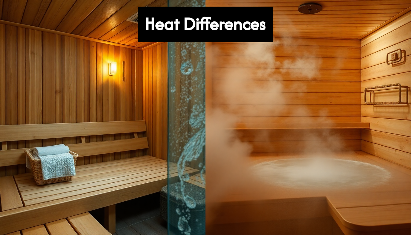 Comparison of sauna heat types