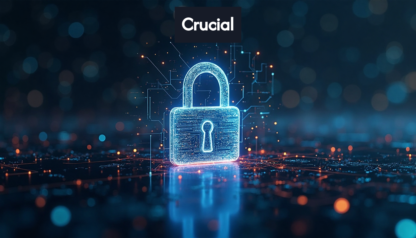 Complex digital encryption lock icon.