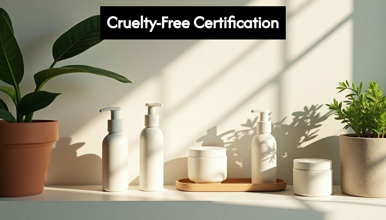 Cruelty-free skincare bottles with modern packaging