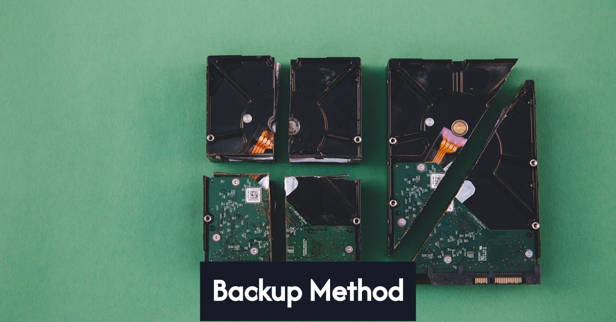 Different storage media for data backup.
