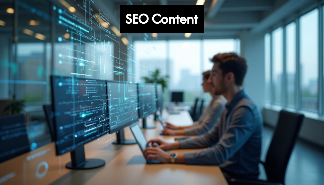 Digital data visualization over office setting