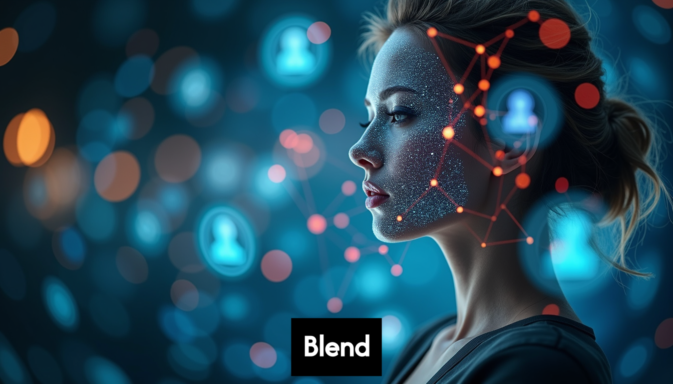 Digital network symbolizing SEO and content marketing integration