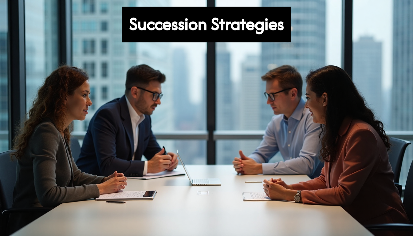 Diverse business leaders planning in modern office