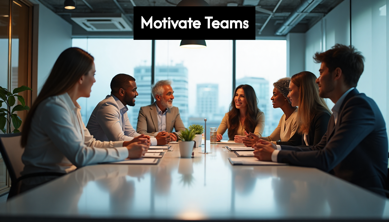 Diverse professionals collaborating at a meeting table